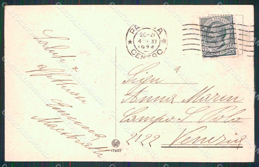 Padova Città Palazzo Poste Telegrafi cartolina RT3436 – retro