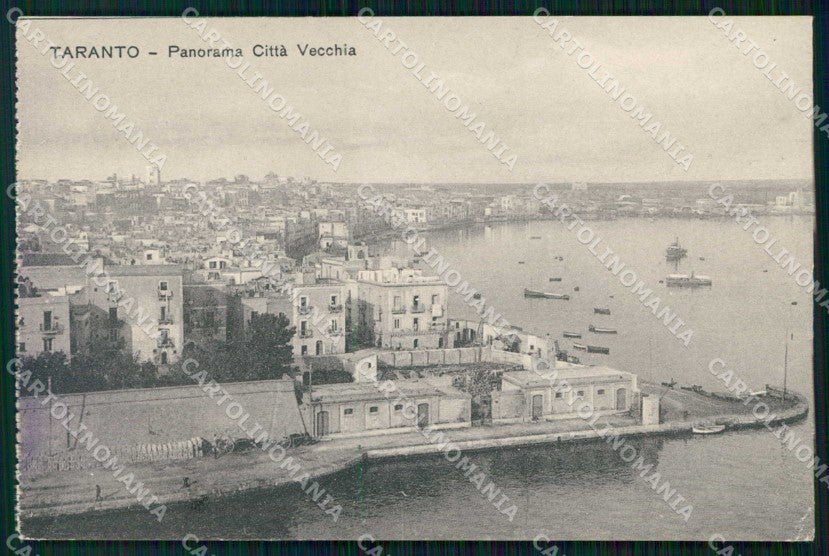 Taranto Città Panorama Città Vecchia Barche cartolina RT3440 – fronte