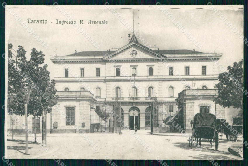 Taranto Città Ingresso Arsenale cartolina RT3443 – fronte