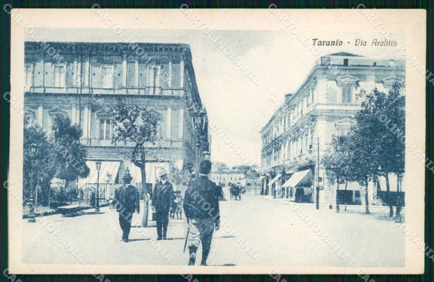 Taranto Città Via Archita cartolina RT3449 – fronte