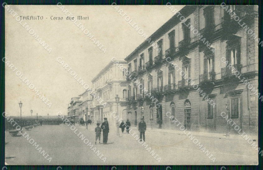 Taranto Città Corso Due Mari cartolina RT3453 – fronte
