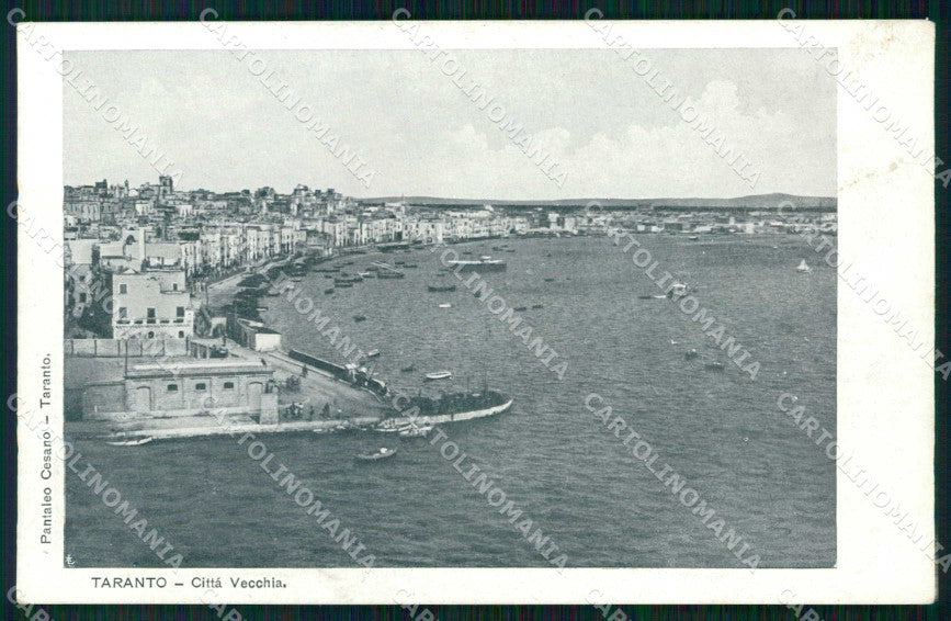 Taranto Città Panorama Città Vecchia Barche cartolina RT3455 – fronte