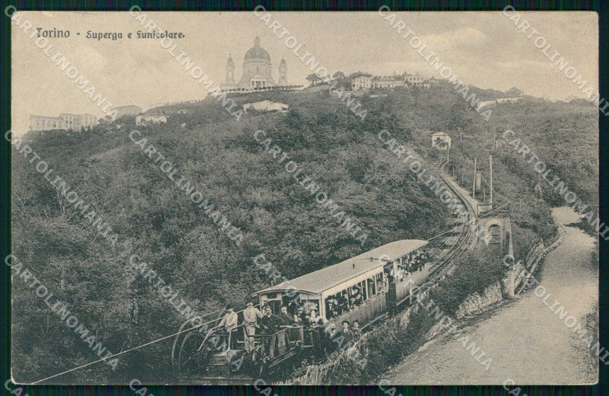 Torino Città Superga Funicolare Brunner 4722 cartolina RT3459 – fronte