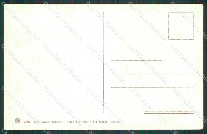 Torino Città Superga Funicolare Brunner 4722 cartolina RT3459 – retro