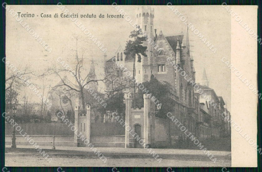 Torino Città Casa di Esercizi Veduta da Levante cartolina RT3460 – fronte
