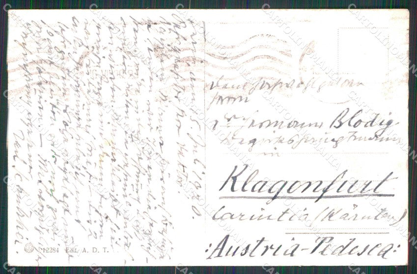 Torino Città Piazza Carlo Felice Grand Hotel Brunner 12284 cartolina RT3464 – retro