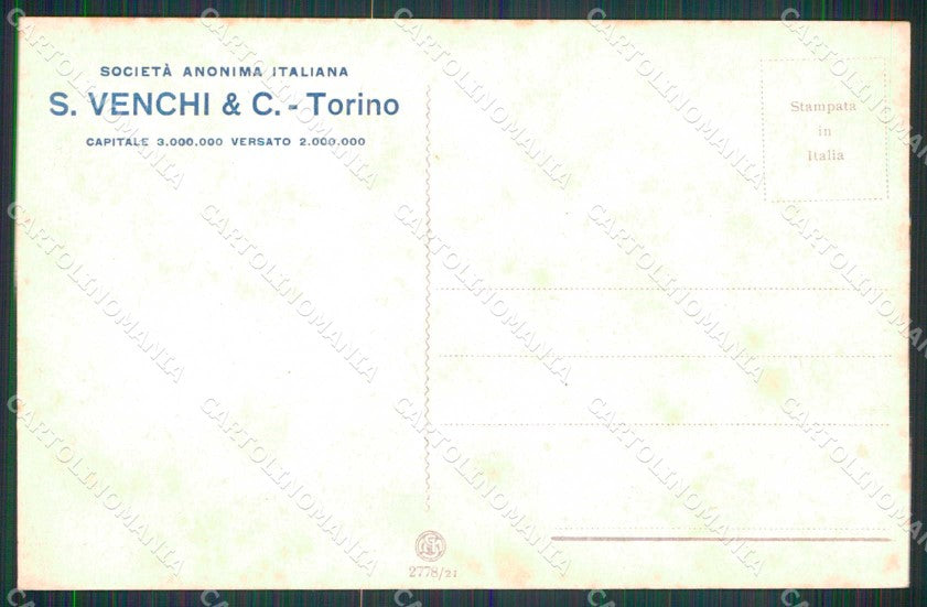 Torino Città Piazza Emanuele Filiberto Mercato Venchi confetti cartolina RT3466 – retro