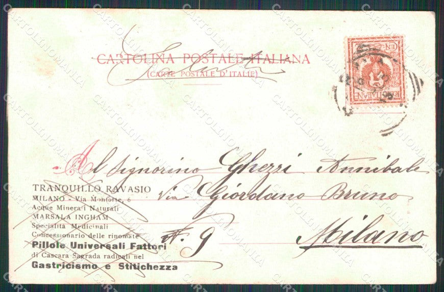 Torino Città Ricordo di Convegno Ciclo Automobilistico Modiano cartolina RT3467 – retro