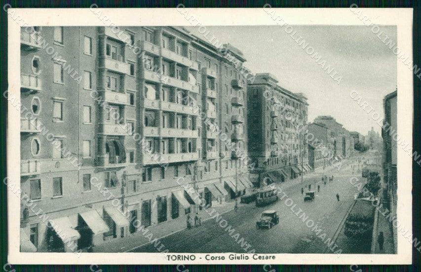 Torino Città Corso Giulio Cesare Tram cartolina RT3468 – fronte