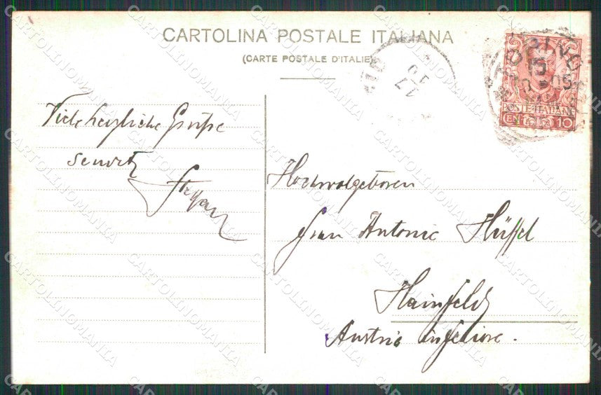 Torino Città Via Pietro Micca Barbaroux Modiano 4153 cartolina RT3493 – retro