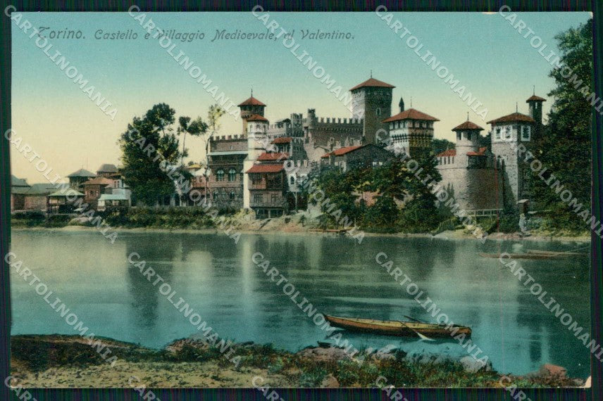 Torino Città Castello Villaggio Medioevale al Valentino Foto cartolina RT3515 – fronte