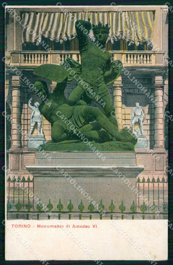 Torino Città Monumento di Amedeo VI cartolina RT3520 – fronte