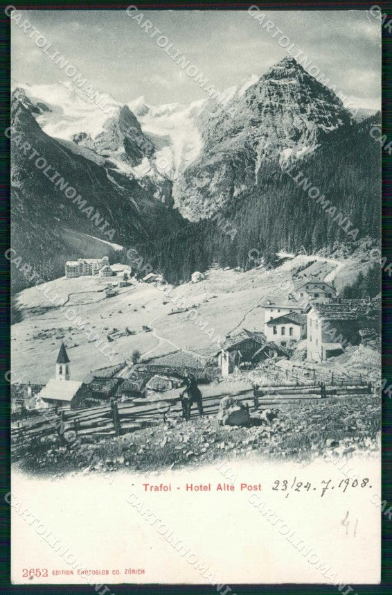 Bolzano Stelvio Trafoi Hotel Alte Post cartolina RT3536 – fronte