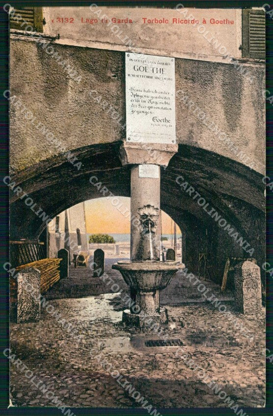 Trento Torbole Ricordo a Goethe cartolina RT3560 – fronte