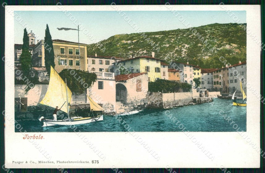 Trento Torbole Lago di Garda Barche cartolina RT3573 – fronte