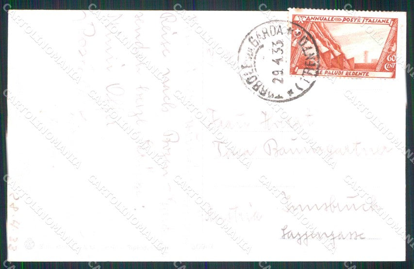 Trento Torbole Lago di Garda Belvedere Brunner 309 7 cartolina RT3602 – retro
