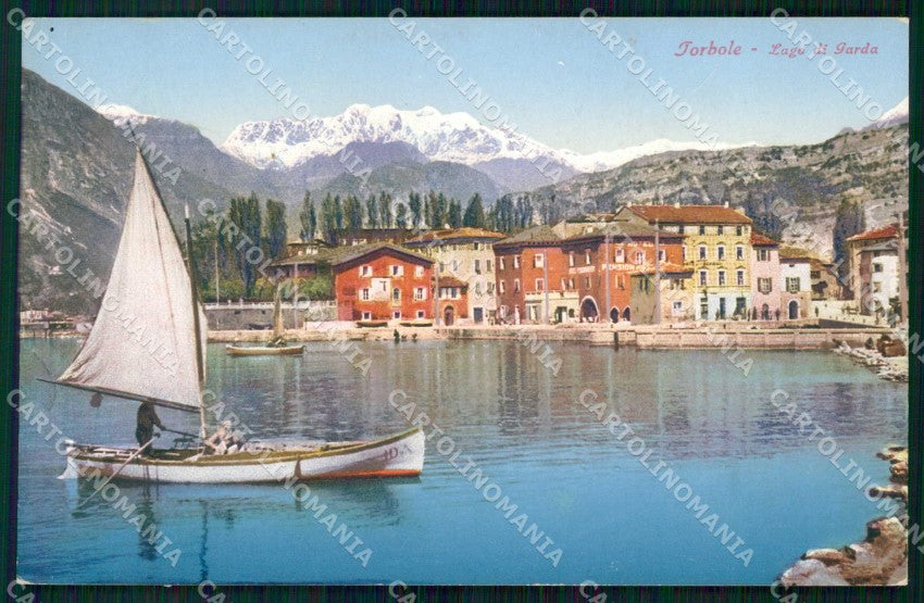 Trento Torbole Lago di Garda Barca Brunner 309 22 cartolina RT3616 – fronte