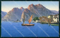 Trento Torbole Lago di Garda Piroscafo Bender 5215 cartolina RT3617 – fronte