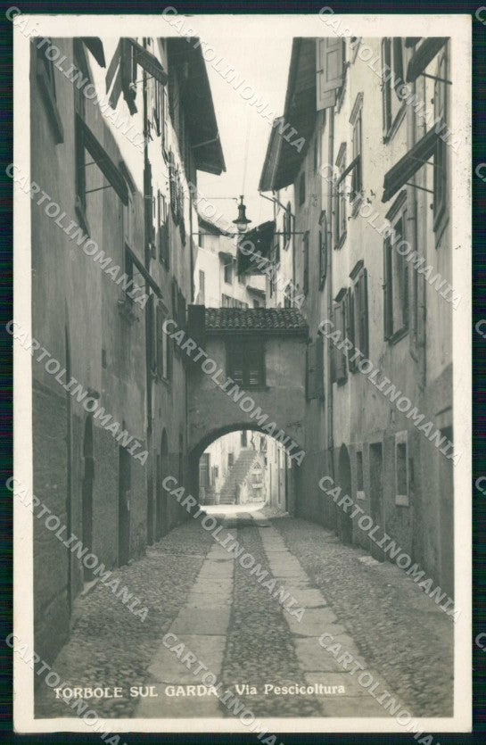 Trento Torbole Lago di Garda Via Pescicoltura Foto cartolina RT3622 – fronte