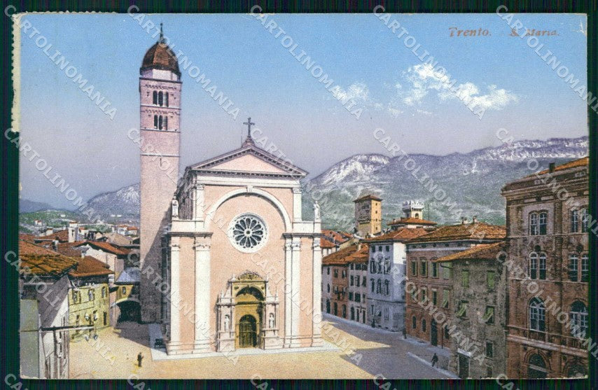 Trento Città Chiesa di Santa Maria cartolina RT3626 – fronte