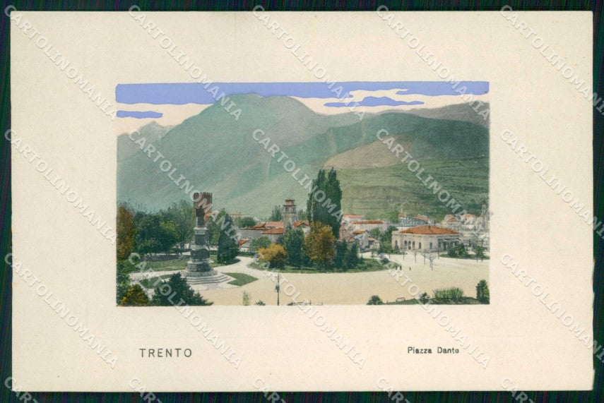 Trento Città Piazza Dante cartolina RT3628 – fronte