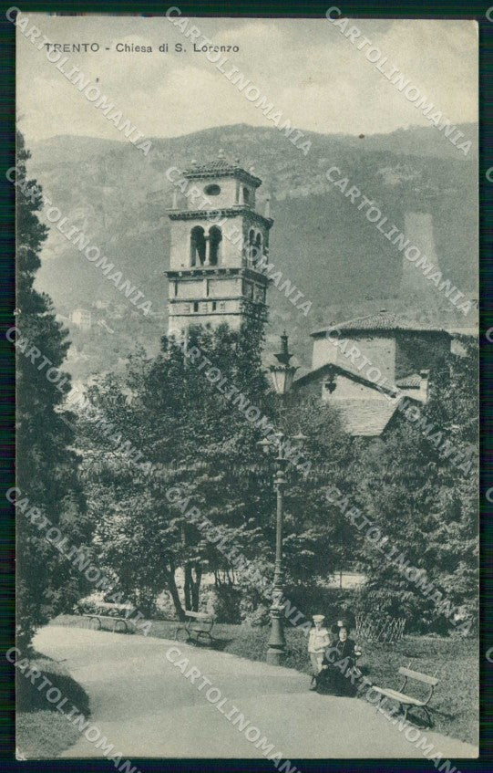 Trento Città Chiesa San Lorenzo Foto cartolina RT3649 – fronte