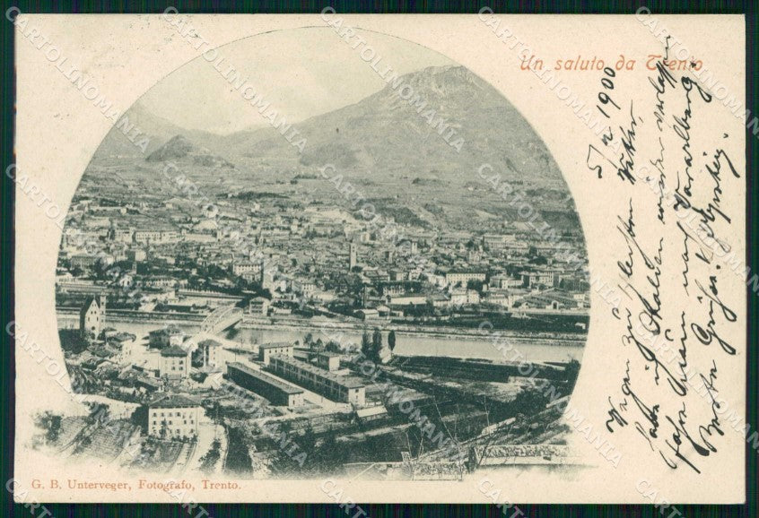 Trento Città Saluto da cartolina RT3654 – fronte