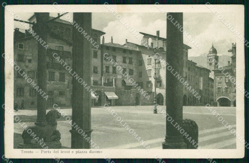 Trento Città Porta dei Leoni Piazza Duomo cartolina RT3661 – fronte