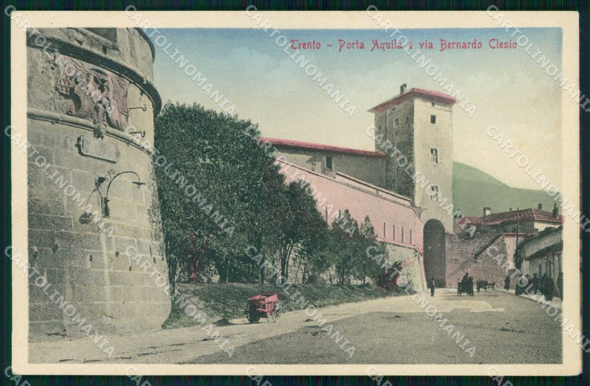 Trento Città Porta Aquila Via Bernardo Clesio Stengel 42778 cartolina RT3672 – fronte
