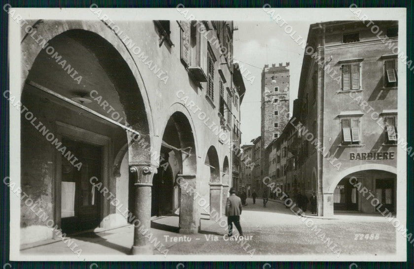 Trento Città Via Cavour Barbiere Foto cartolina RT3712 – fronte