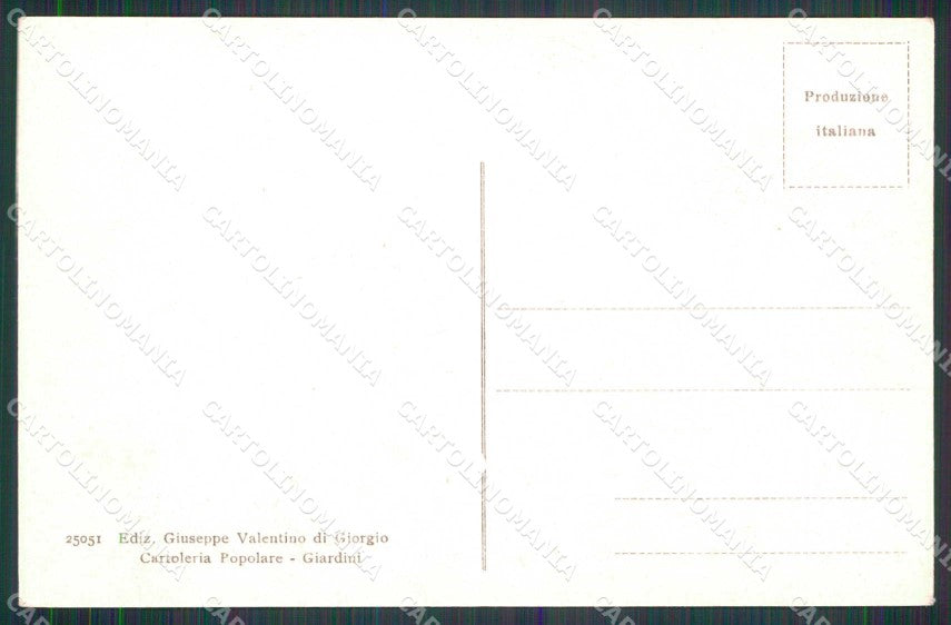 Messina Taormina Giardini coll'Etna cartolina RT3715 – retro