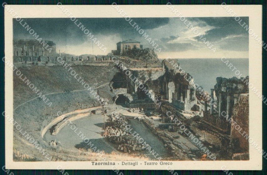 Messina Taormina Dettagli Teatro Greco cartolina RT3719 – fronte