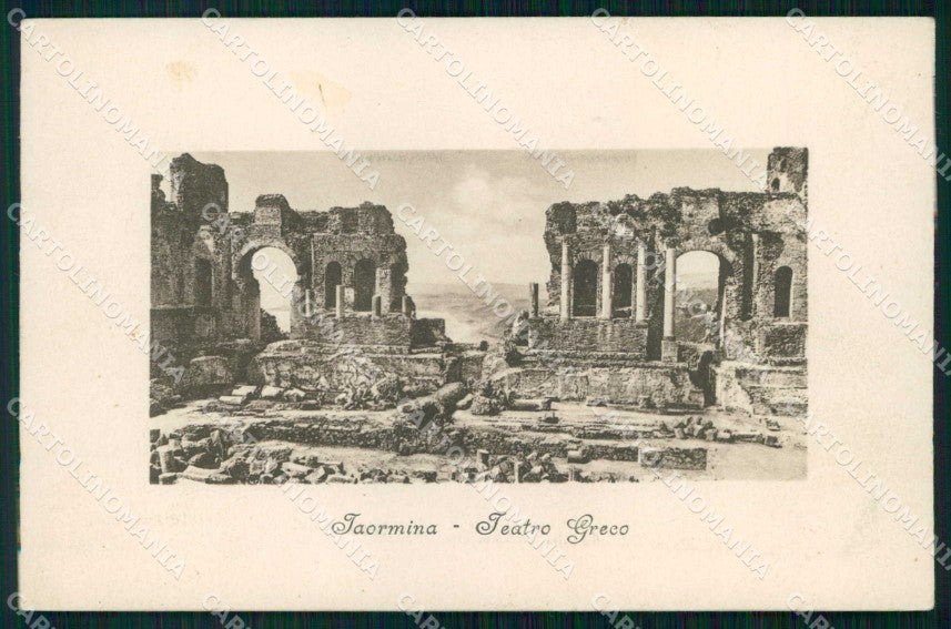 Messina Taormina Teatro Greco Brunner cartolina RT3732 – fronte