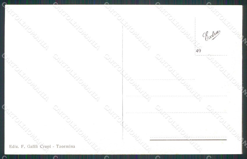 Messina Taormina Capo Mazzarò cartolina RT3736 – retro
