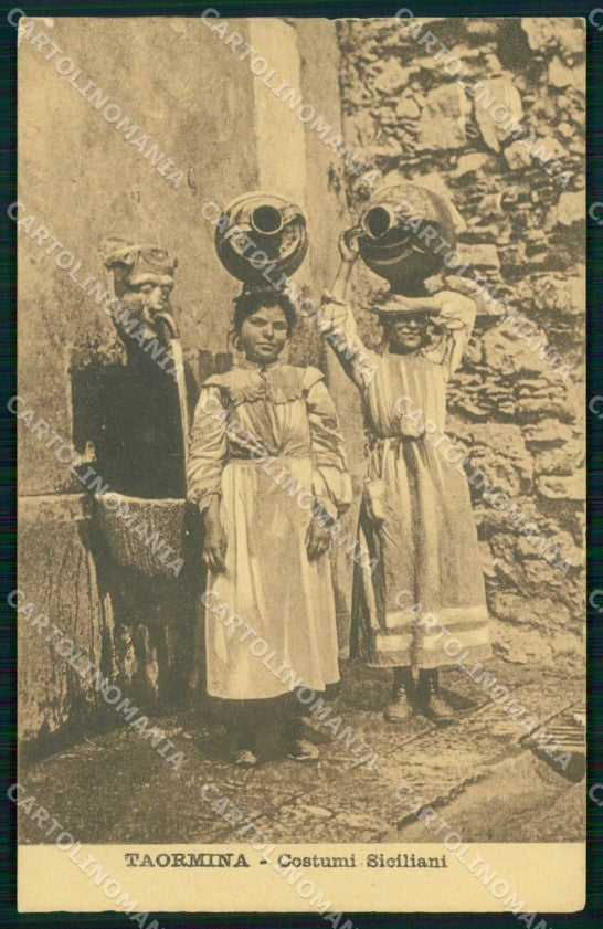 Messina Taormina Costumi Siciliani cartolina RT3743 – fronte