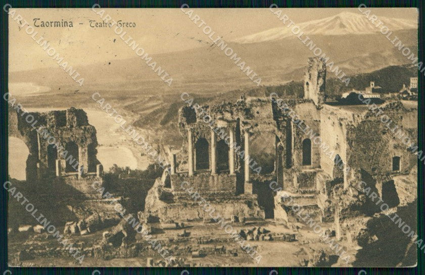 Messina Taormina Teatro Greco cartolina RT3744 – fronte