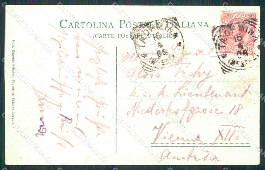 Messina Taormina Teatro Greco cartolina RT3744 – retro
