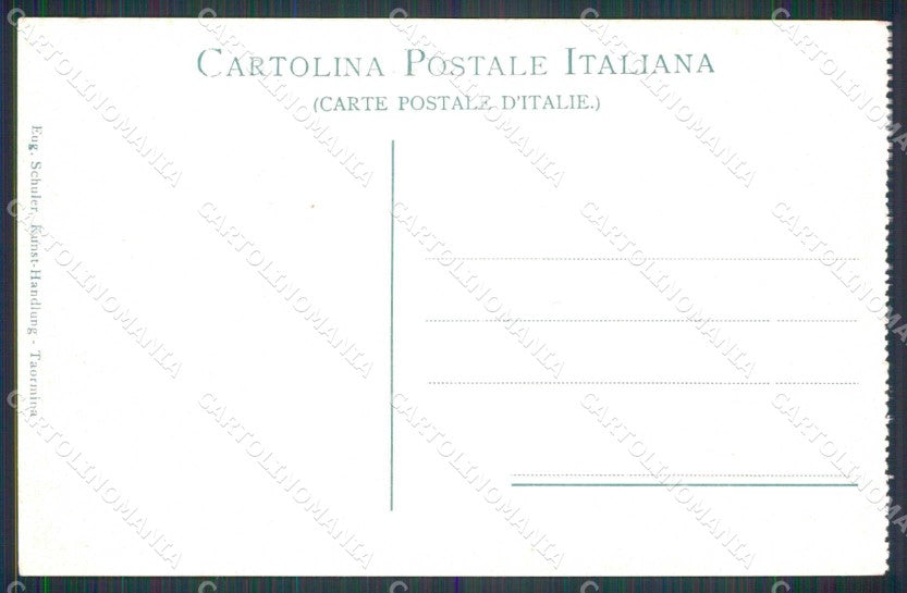Messina Taormina Rocca Bella cartolina RT3753 – retro