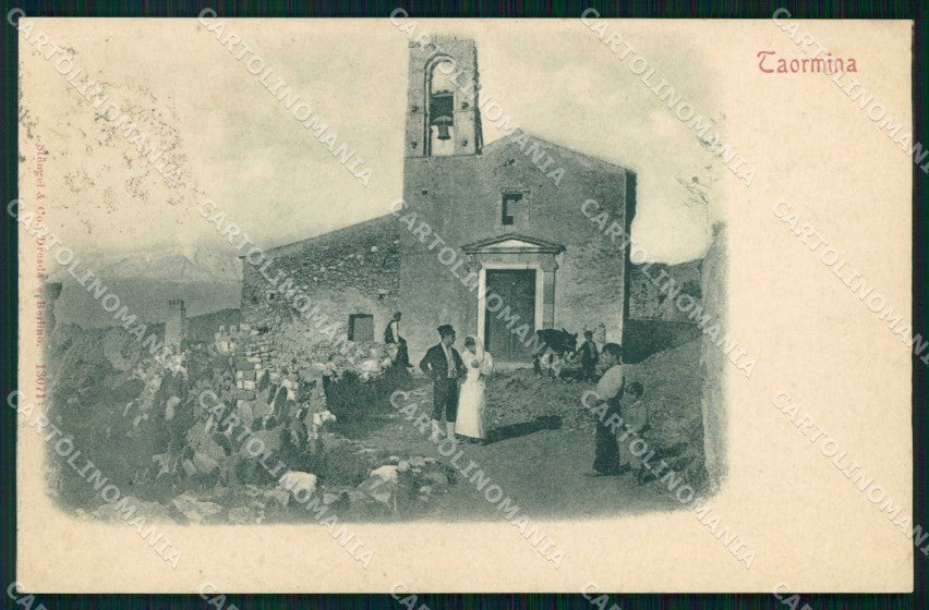Messina Taormina Chiesetta Stengel 13071 cartolina RT3755 – fronte