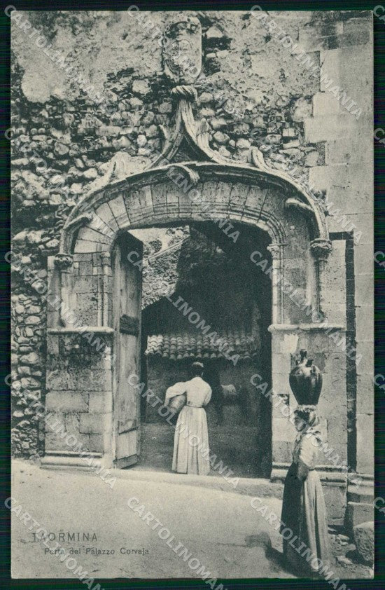 Messina Taormina Porta del Palazzo Corvaia cartolina RT3758 – fronte
