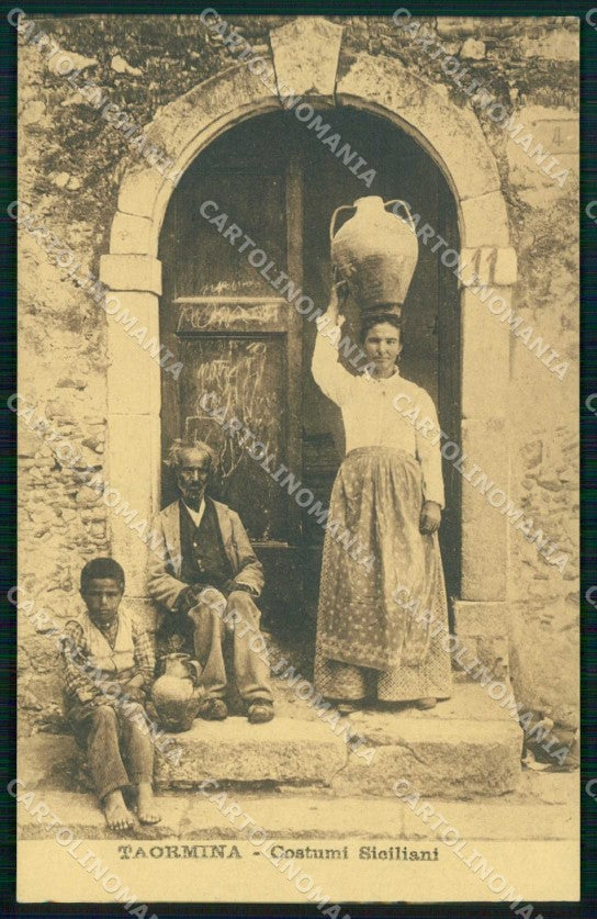 Messina Taormina Costumi Siciliani cartolina RT3761 – fronte