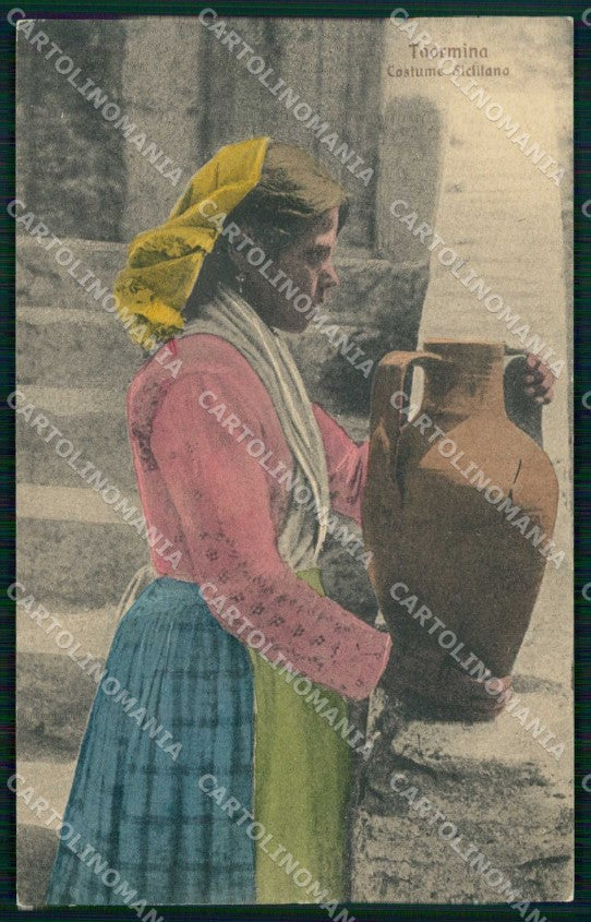 Messina Taormina Costumi Siciliani cartolina RT3763 – fronte