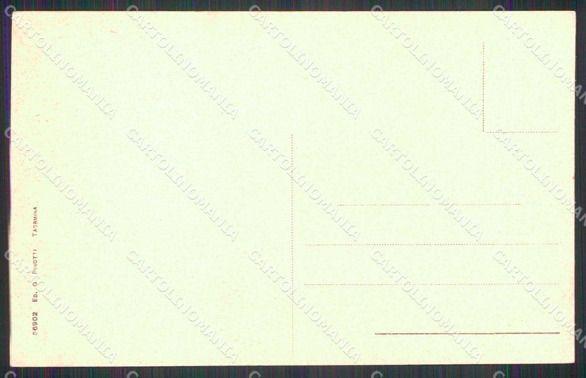 Messina Taormina Costumi Siciliani cartolina RT3763 – retro