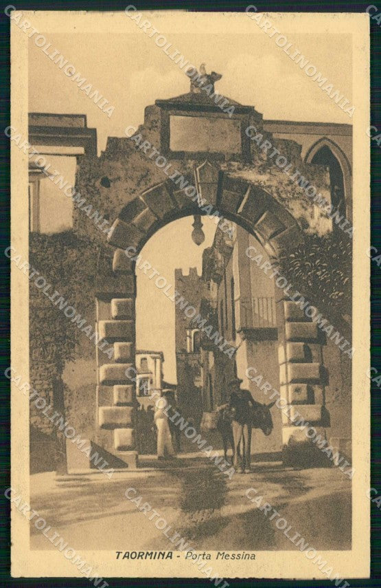 Messina Taormina Porta Messina cartolina RT3765 – fronte