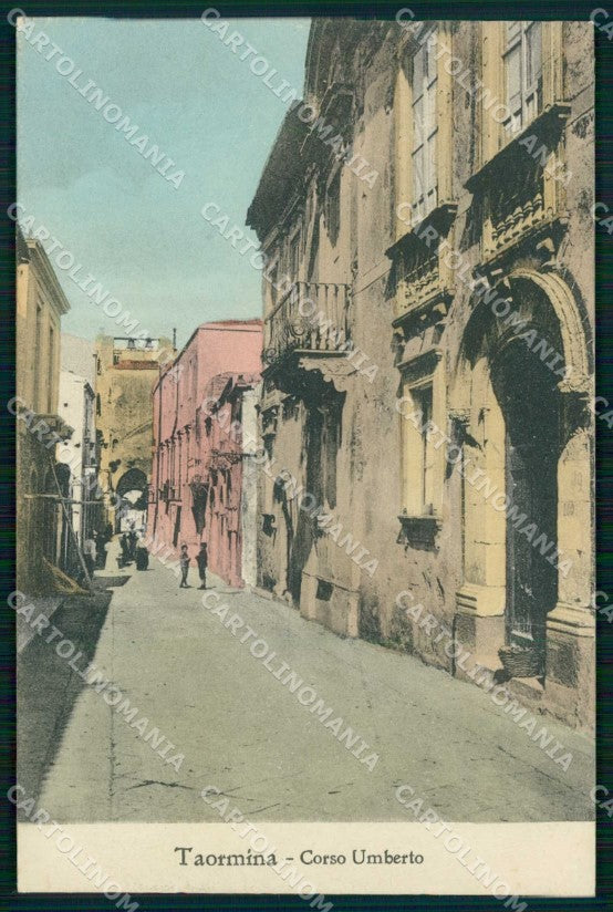 Messina Taormina Corso Umberto cartolina RT3773 – fronte