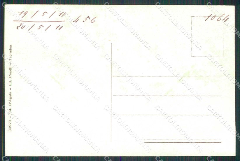 Messina Taormina Corso Umberto cartolina RT3773 – retro