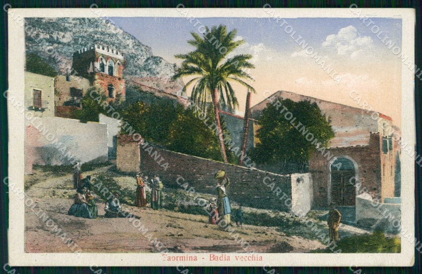 Messina Taormina Badia Vecchia cartolina RT3790 – fronte