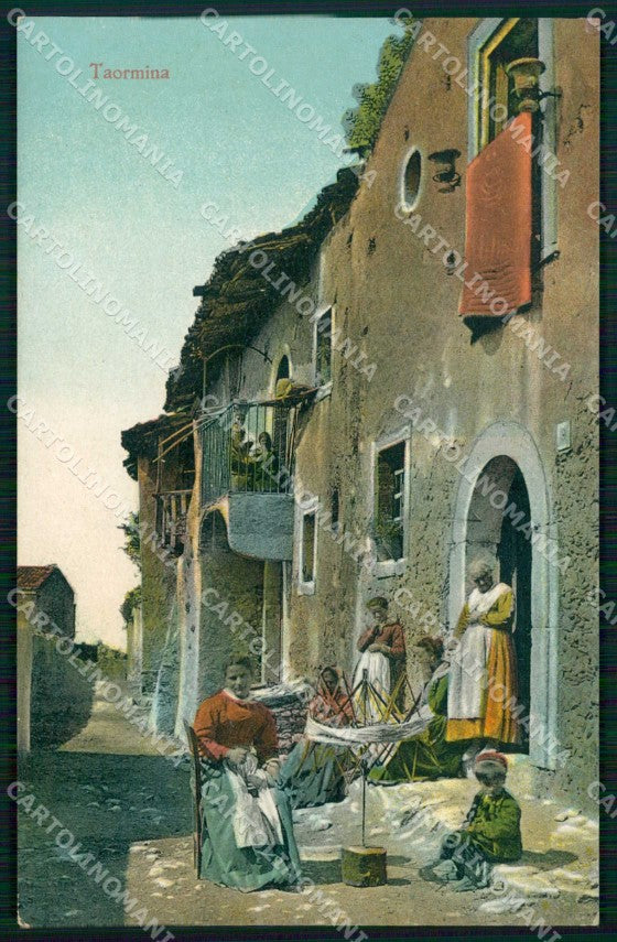 Messina Taormina Via dei Pescatori cartolina RT3792 – fronte