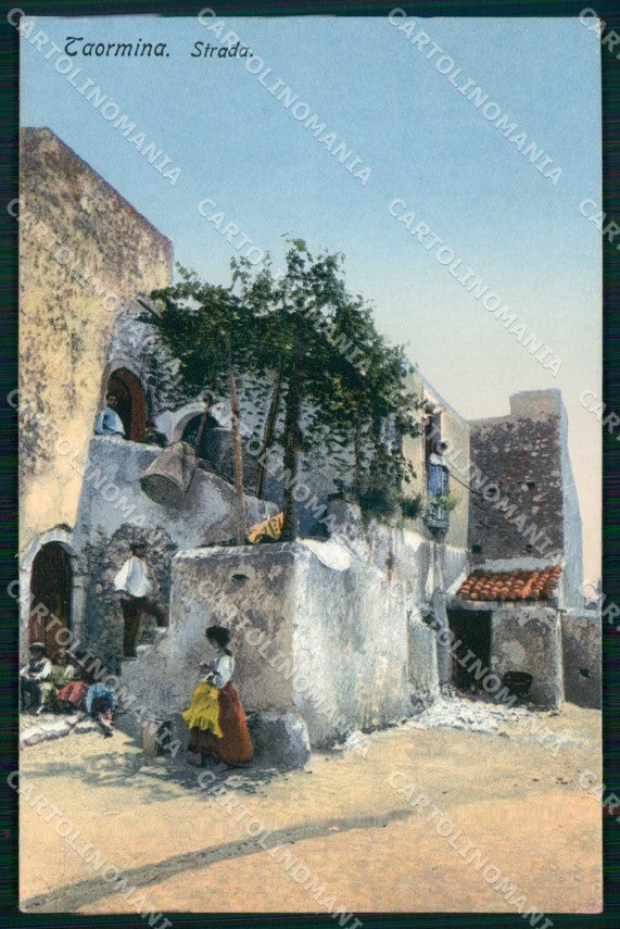 Messina Taormina Strada cartolina RT3799 – fronte