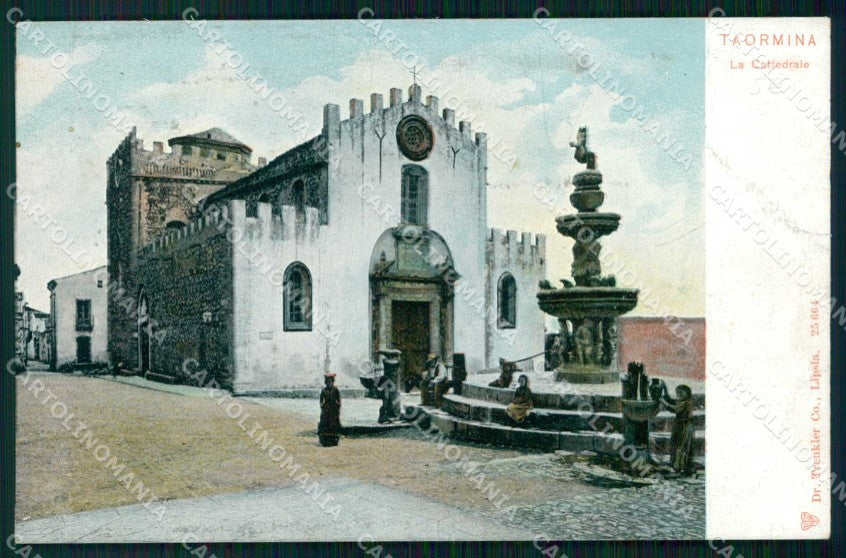 Messina Taormina Cattedrale Trenkler 25664 cartolina RT3807 – fronte